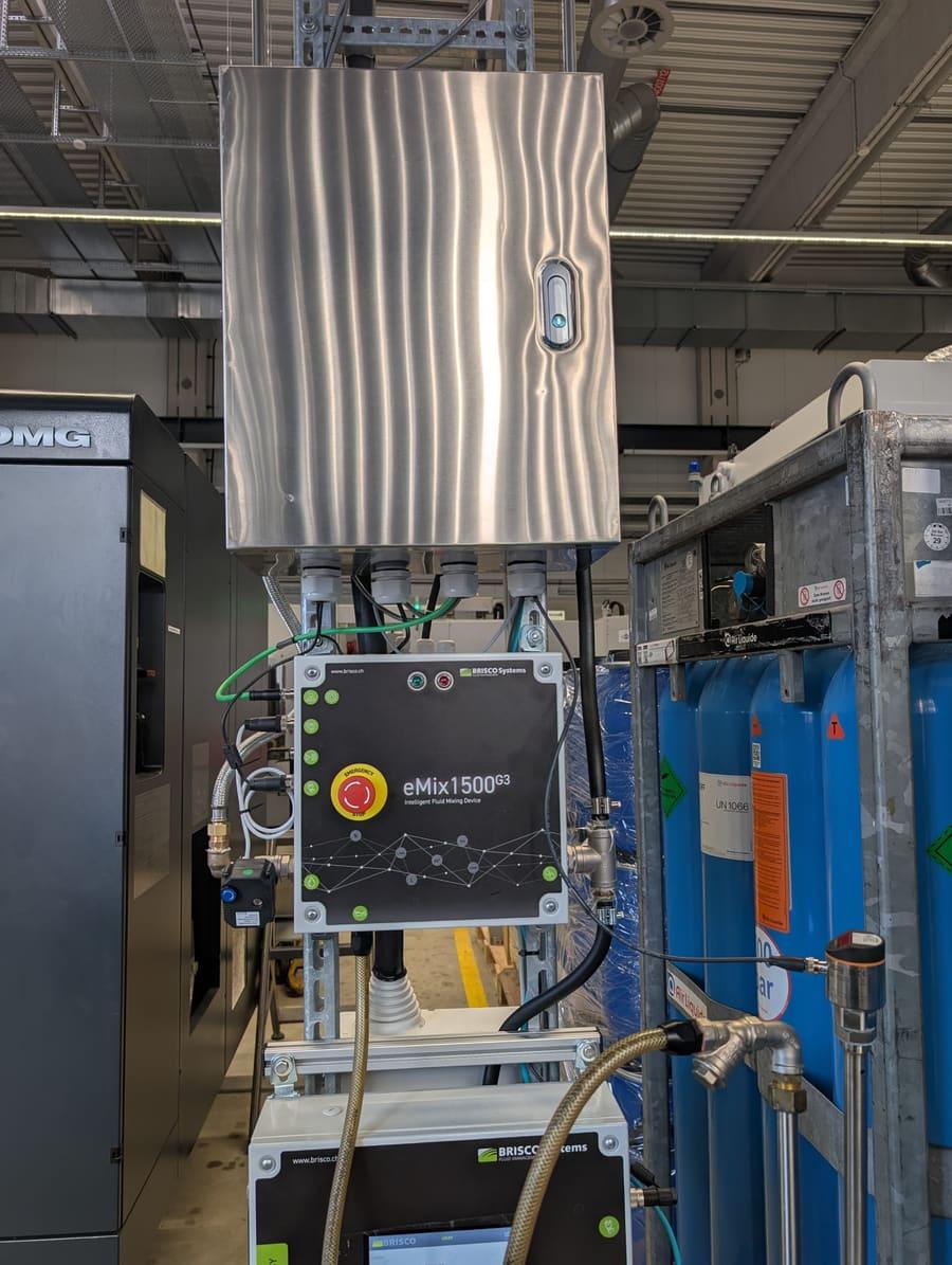 eMix1500 G3 bij de machine