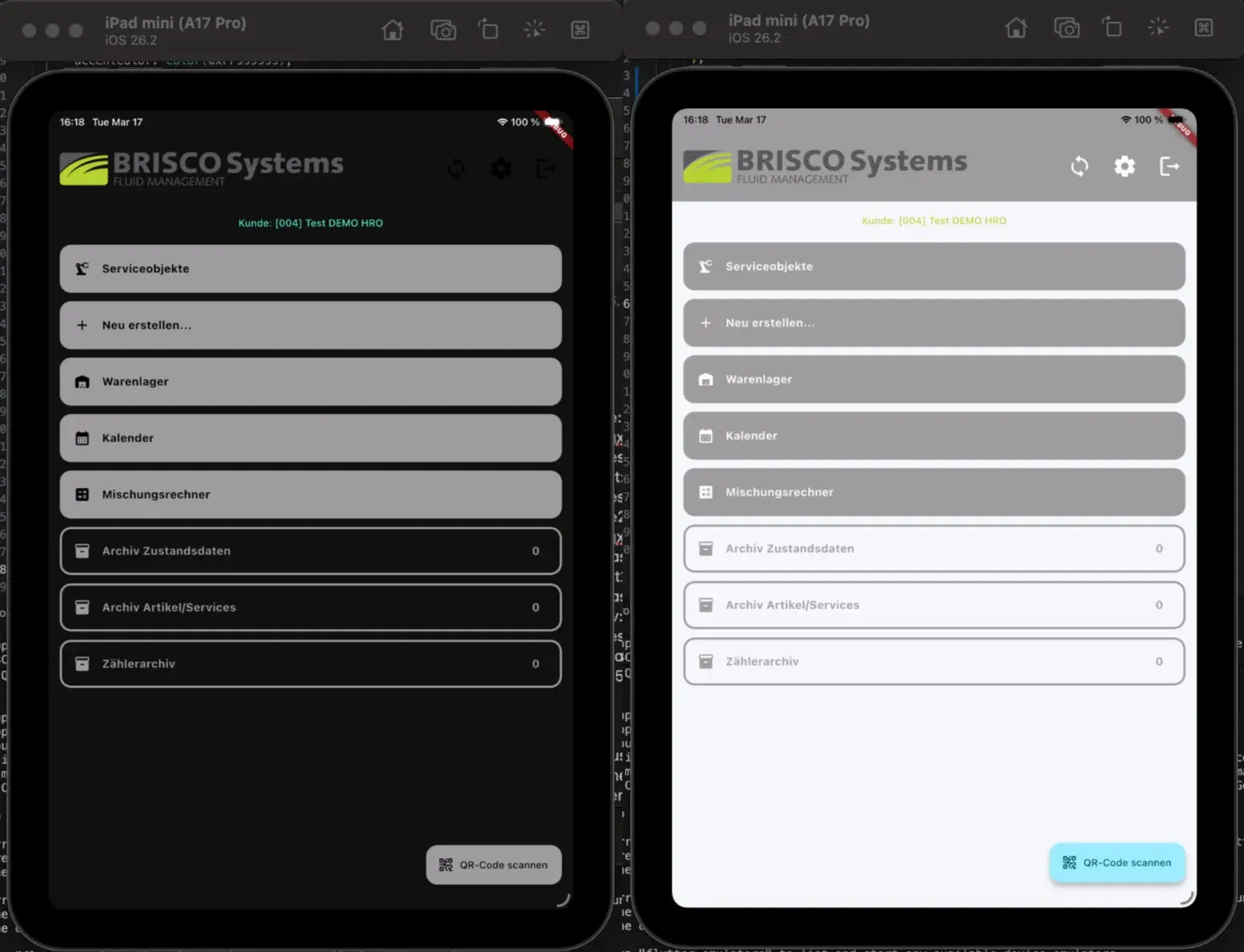 FLUIDAS Tablet App iPad Fluid Management Dashboard